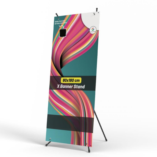 80x180 Cm Rollup X Banner 10 Adet